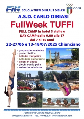 CAMP ESTIVI TUFFI PER BAMBINI E RAGAZZI - A.S.D. CARLO DIBIASI